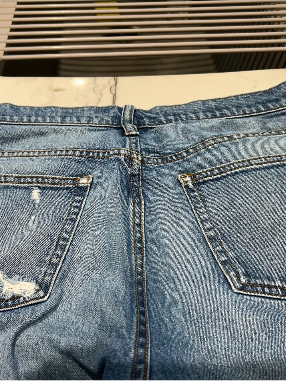 J. Crew Wide Leg Crop Jeans - Medium Blue Wash